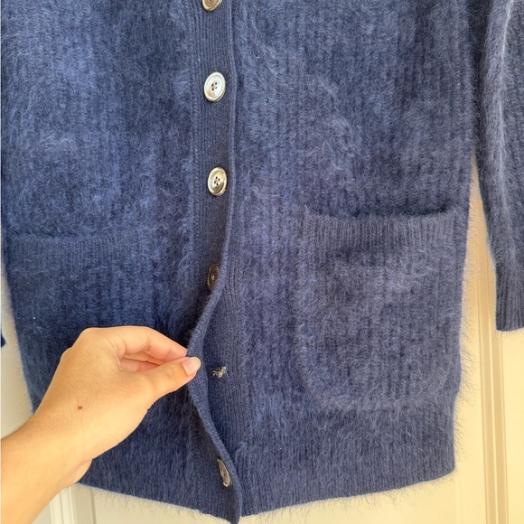 NWT J Crew Spring Street Cashmere Oversized Cardigan Sweater Size XXS - Picture 4 of 8